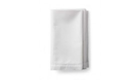 Hemstich Napkin  White 4 pc